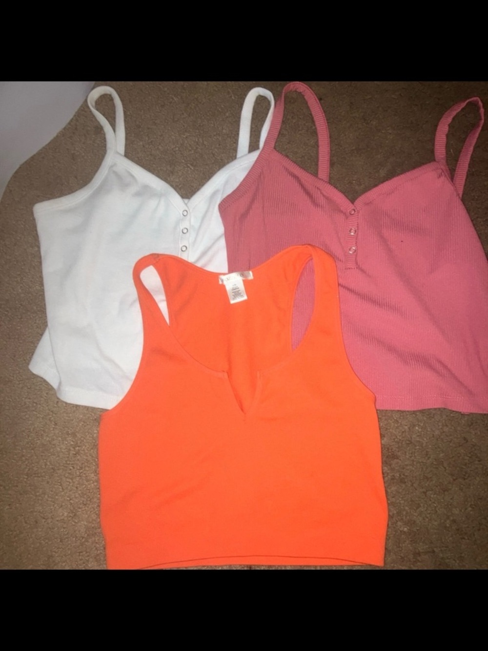 Women's Crop Tank Top Trio
